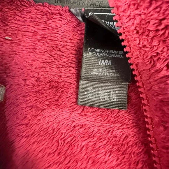 The North Face Women's Osito Fleece Full Zip Jacket Cozy Warm Red M Outdoors - Picture 5 of 10